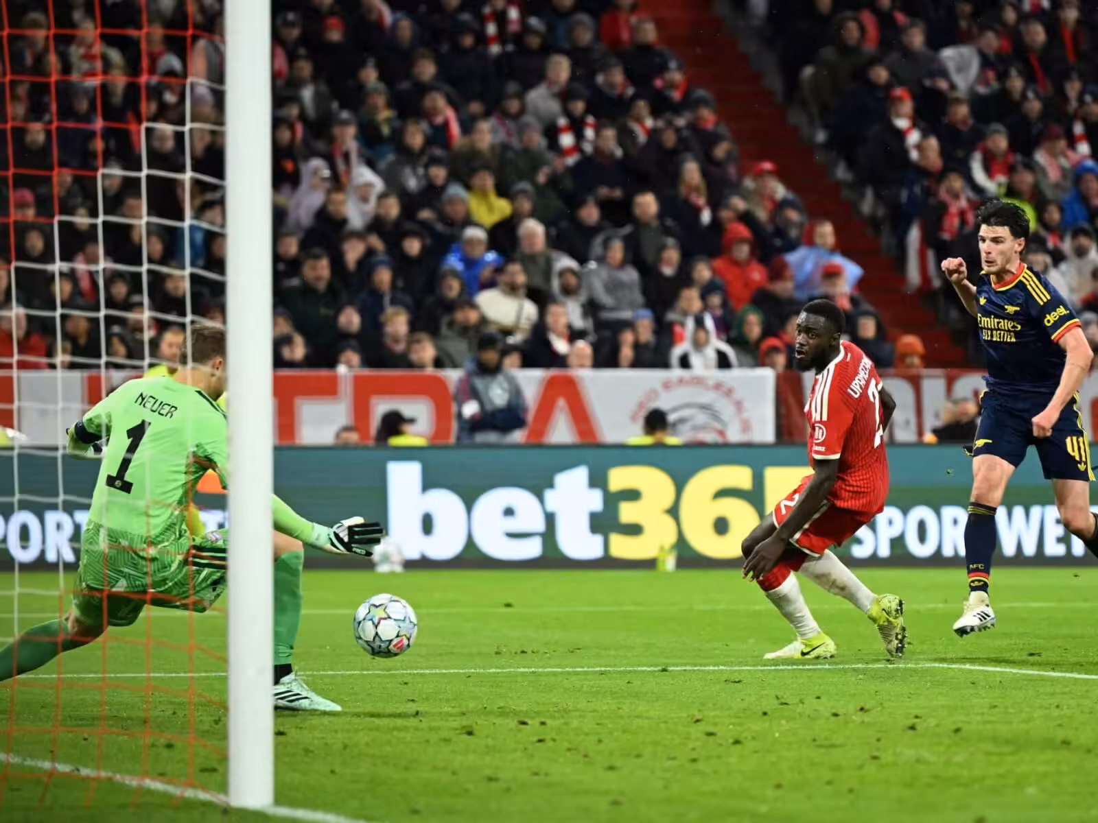 Declan Rice grabs Arsenal draw at Bayern Munich in Champions League | Football
