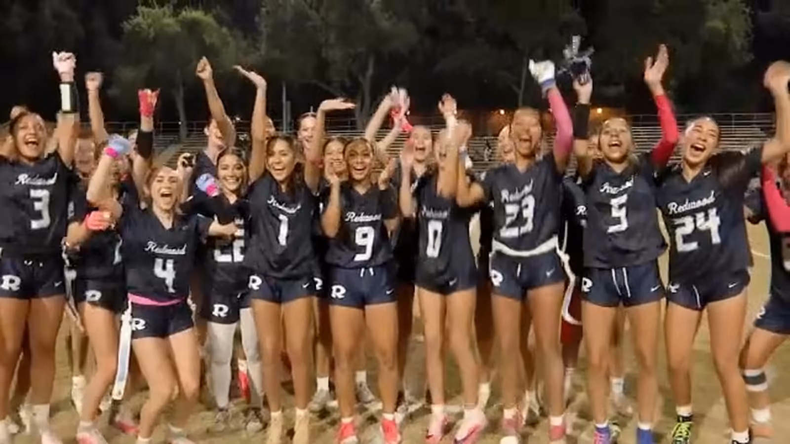 Good Sports: Redwood girls' flag football aiming for title in first season