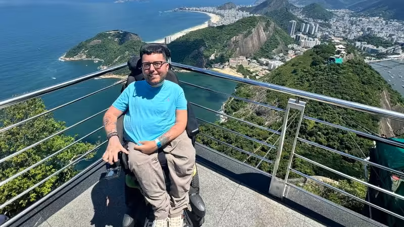 He’s traveled the world in a wheelchair, inspiring millions