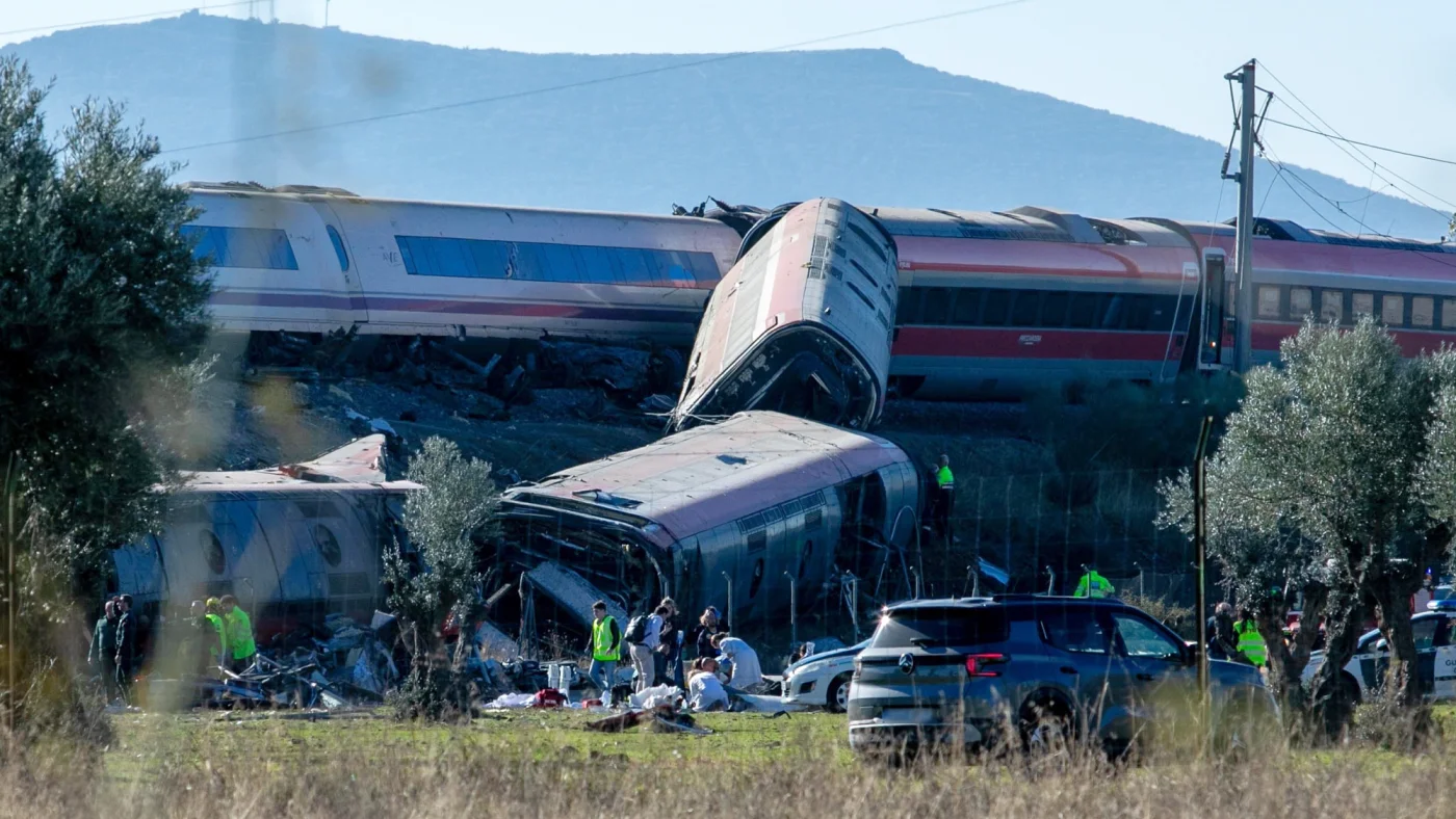 Spain high-speed train crash leaves dozens dead south of Madrid : NPR