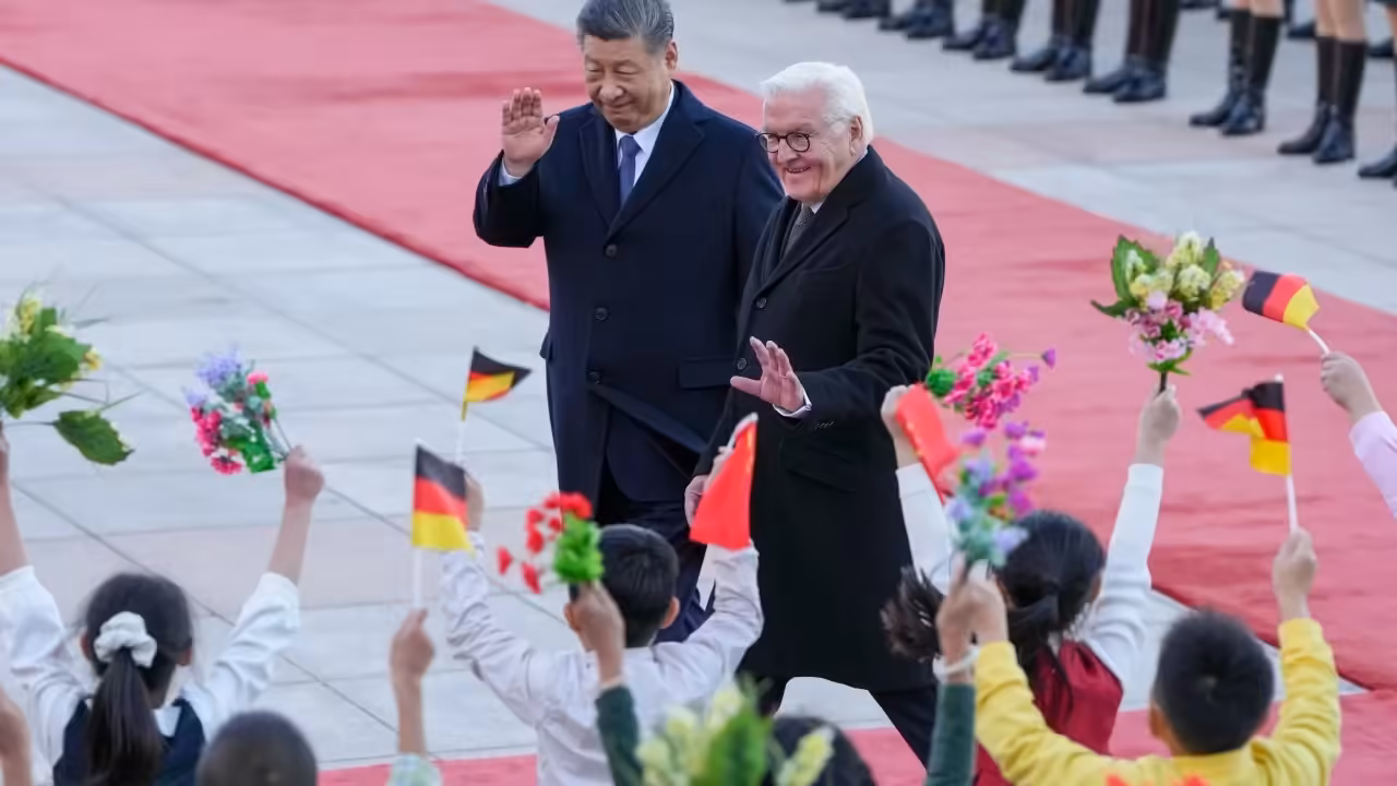 Xi Jinping tells German president China and EU must ‘stay anchored to their partnership’
